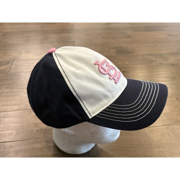 St Louis Cardinals Breast Cancer Awareness Womens Navy White Strapback Hat Cap - Picture 4 of 7